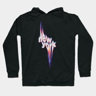 Melting Abstract new York typography Hoodie